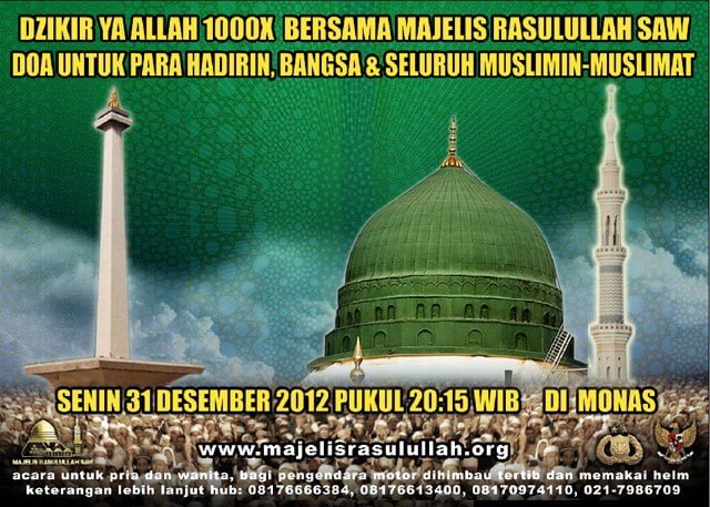 event majelis rasulullah 31 desember 2012